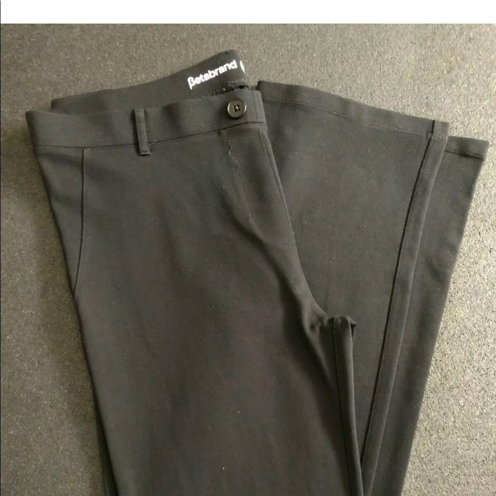 Betabrand BLACK Dress Pant Yoga Pants Womens Sz XL